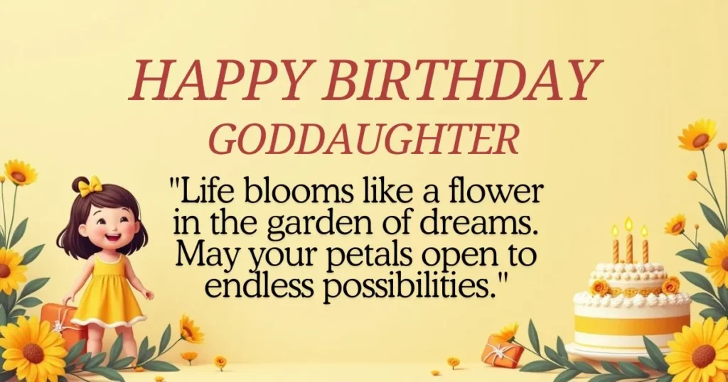 Happy Birthday Goddaughter Quotes