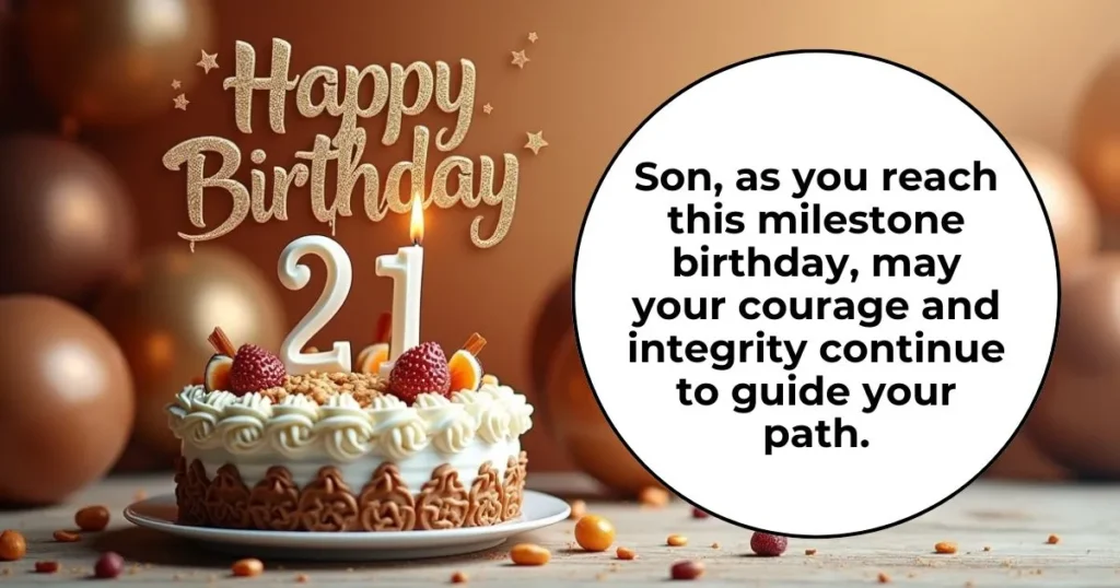 21st Birthday Wishes for Your Son