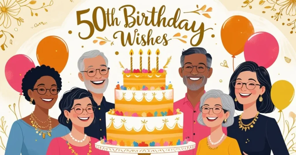 50th Birthday Wishes for Family Members