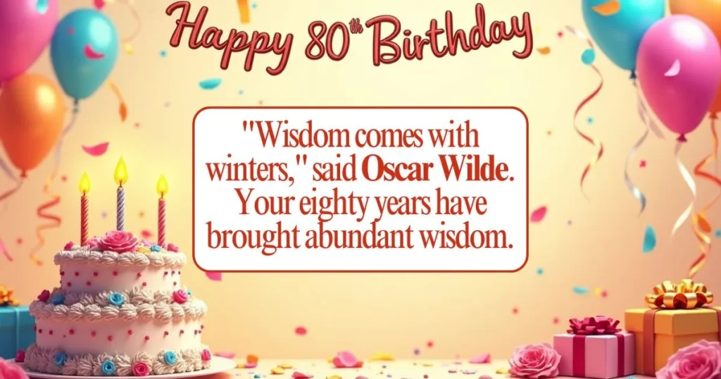 80th Birthday Wishes Quotes