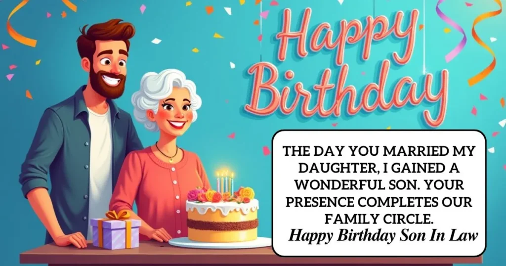 Birthday Wishes for Son-in-law from Mother-in-law