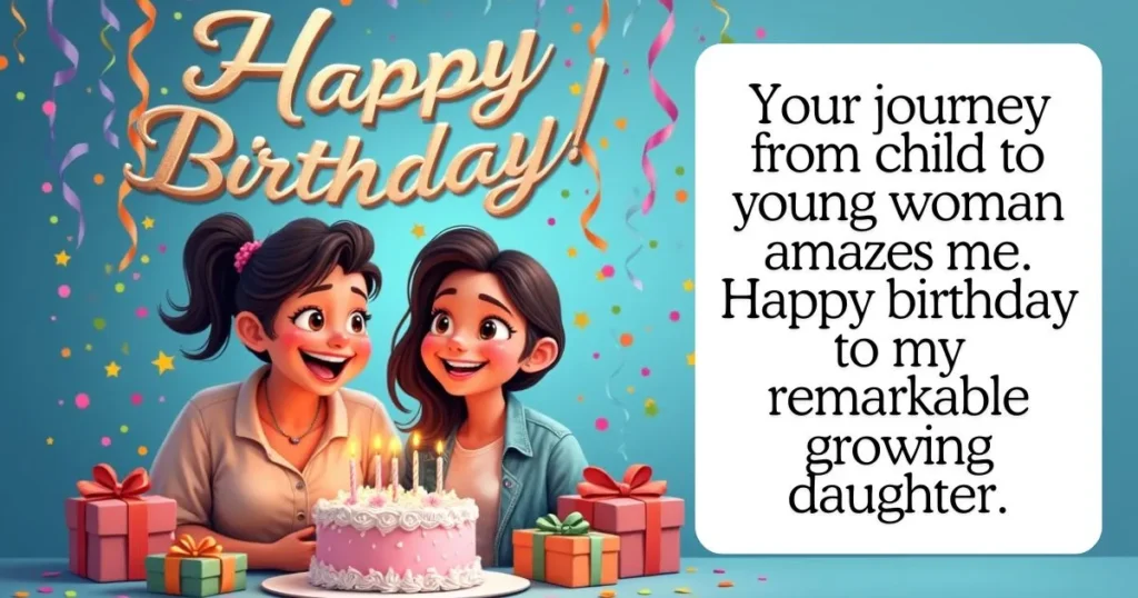 Birthday Wishes for Your Tween / Teenage Daughter