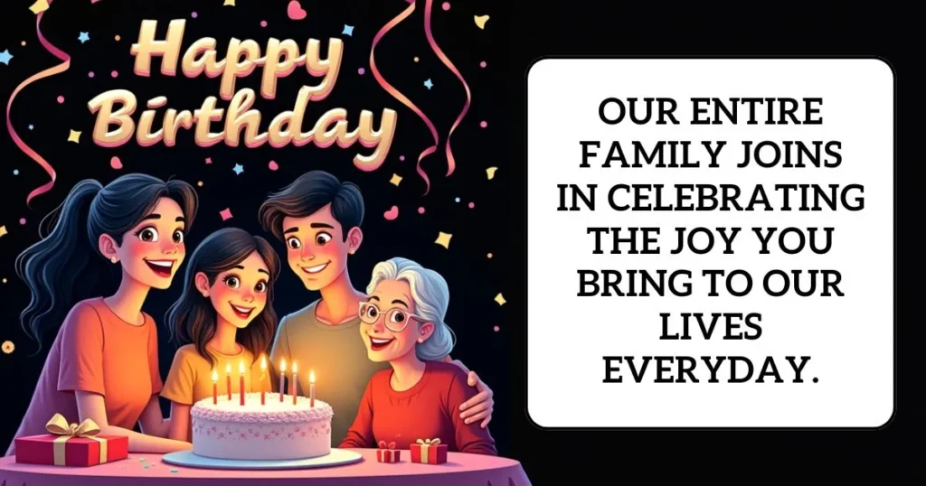 Birthday Wishes from the Whole Family