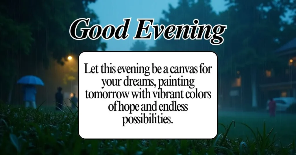 Evening Inspirational Messages