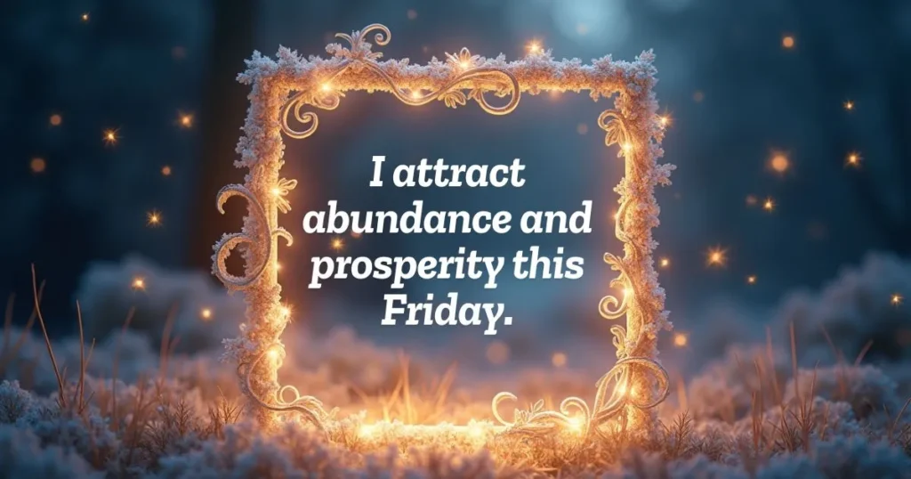 Friday Abundance Affirmations