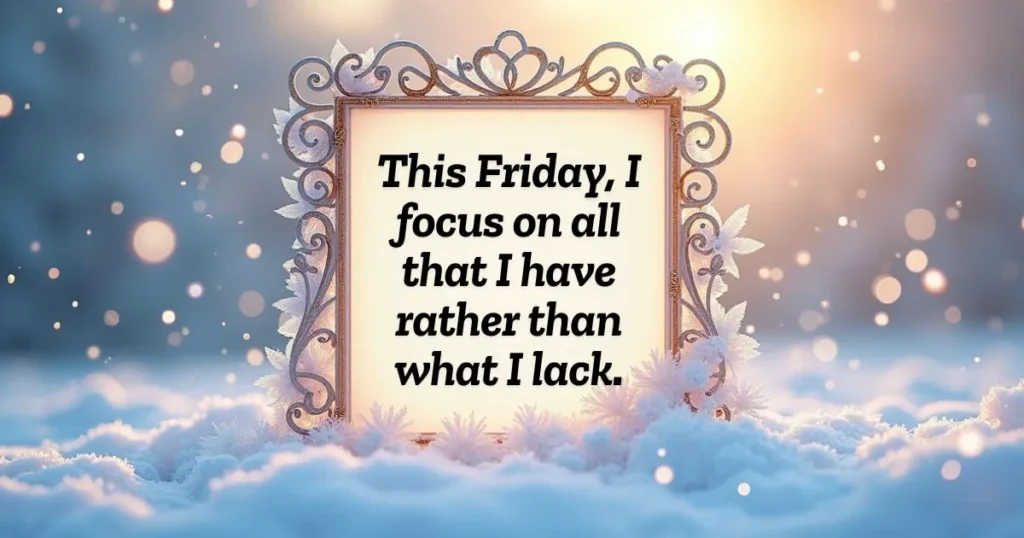 Friday Gratitude Affirmations