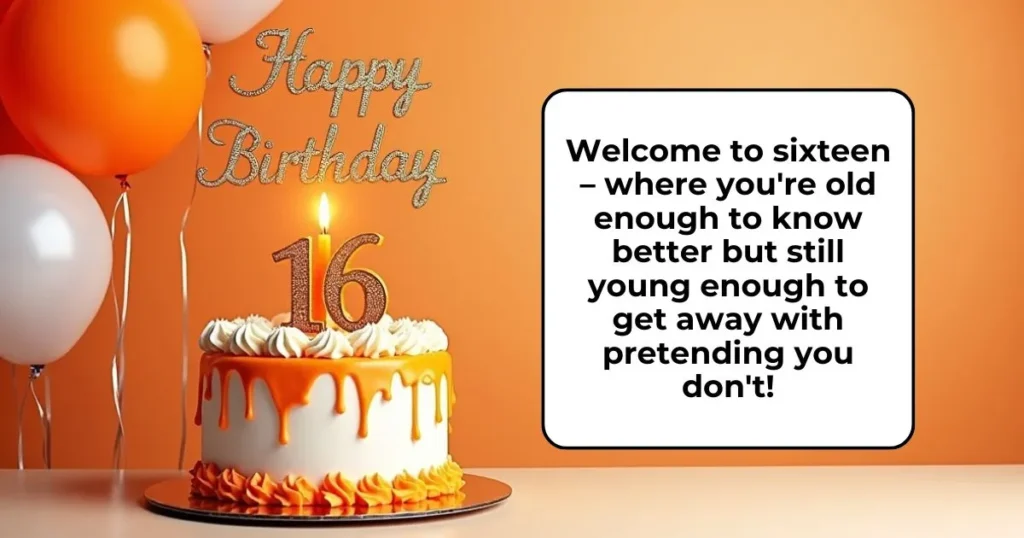 Funny 16th Birthday Wishes