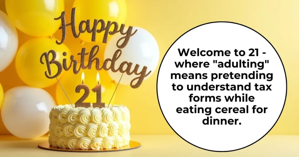 Funny 21st Birthday Wishes