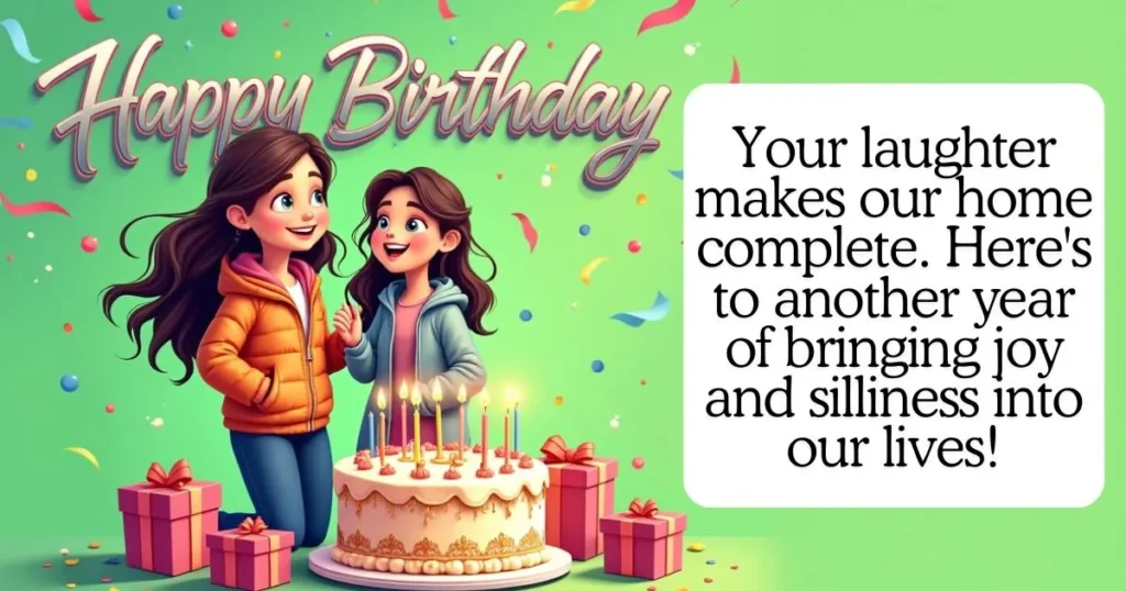 Funny Birthday Wishes for Your Daughter