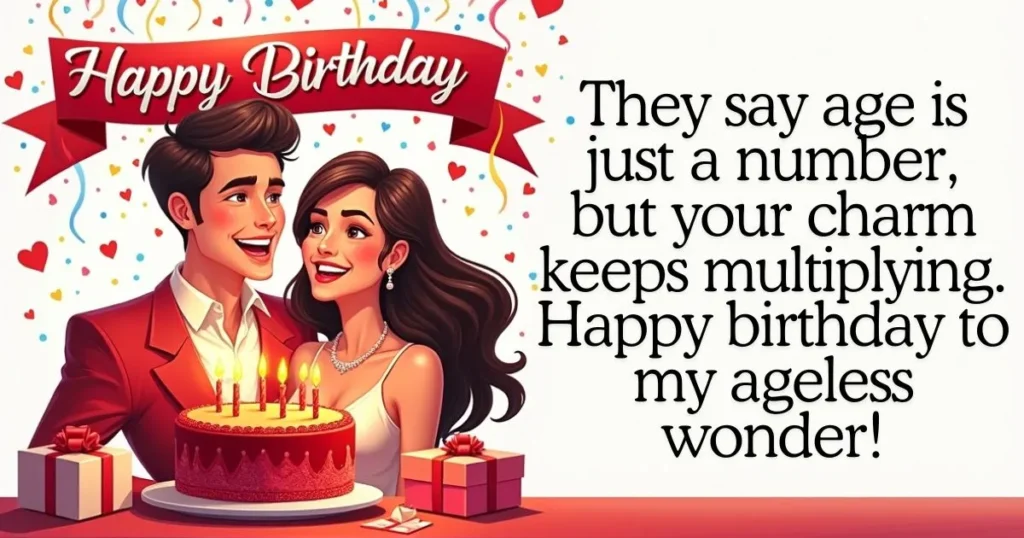 Funny "Happy Birthday" Wishes for Lovers