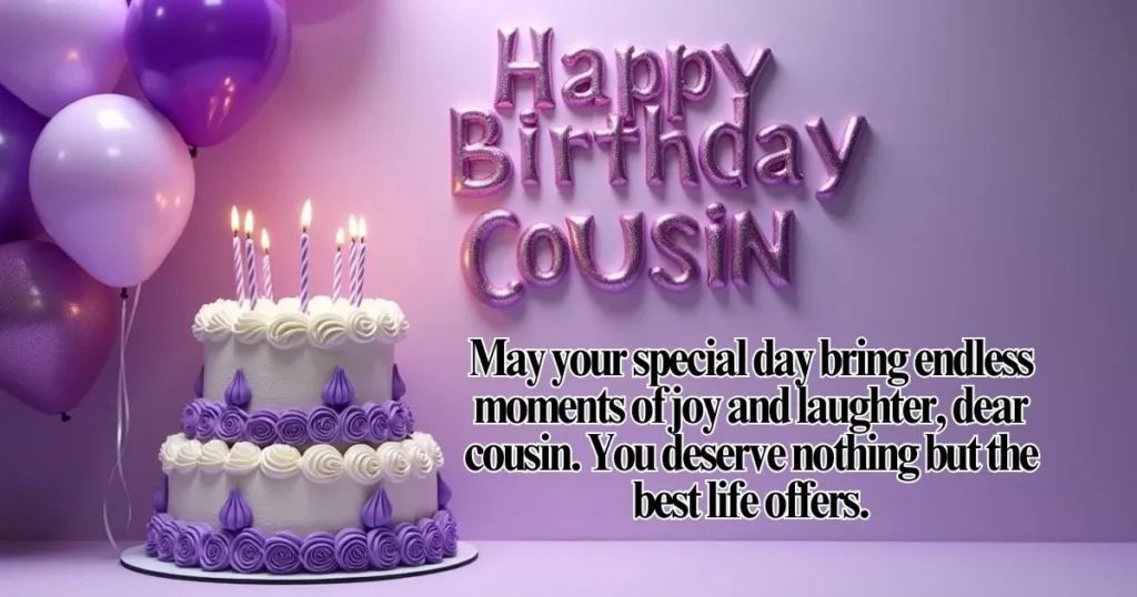 General Happy Birthday Wishes for Cousins