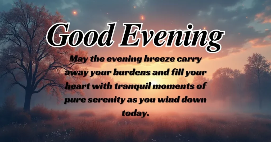 Good Evening Blessings Quotes