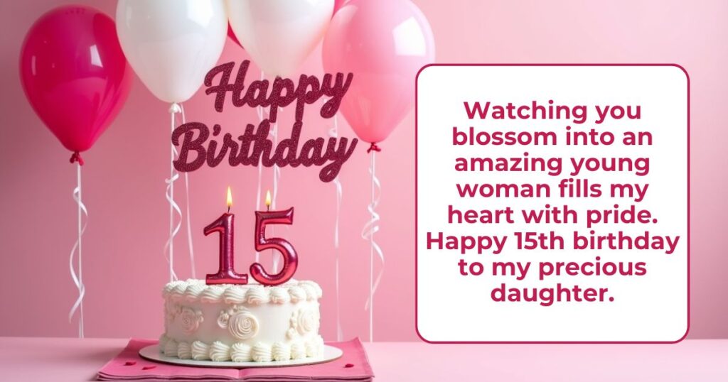 Happy 15th Birthday Daughter