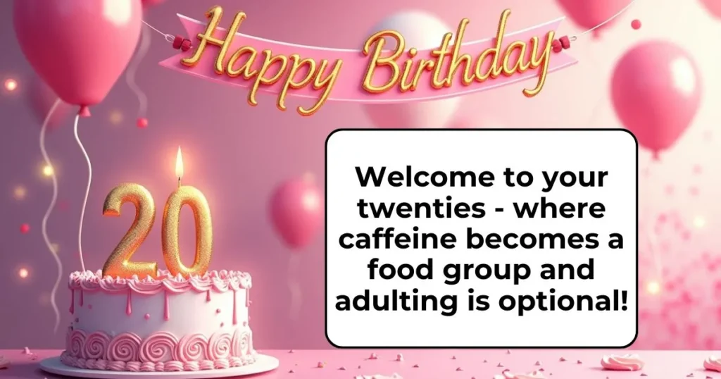 Happy 20th Birthday Funny Quotes