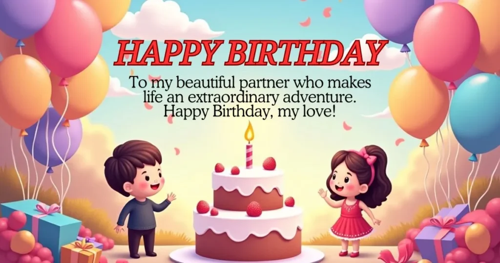 Happy Birthday Cute Wishes for Wife