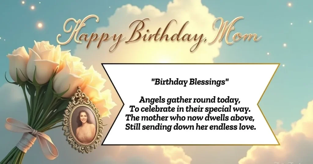 Happy Birthday Mom in Heaven Poem