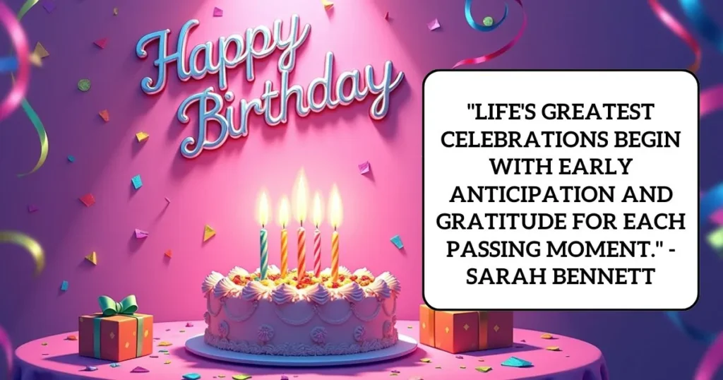 Happy Early Birthday Wishes Quotes