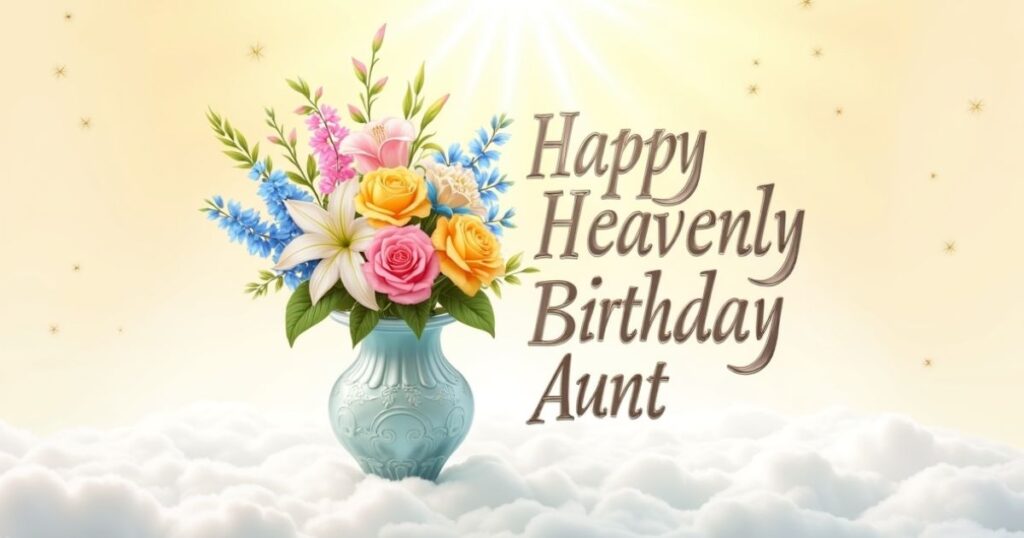 Happy Heavenly Birthday Aunt