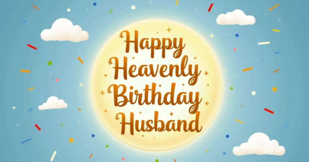 Happy Heavenly Birthday Husband