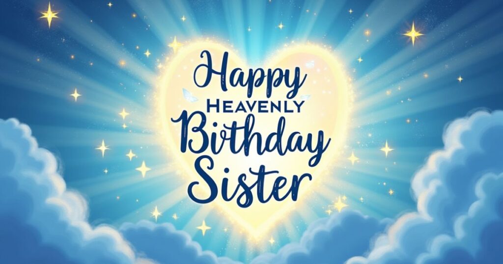 Happy Heavenly Birthday Sister