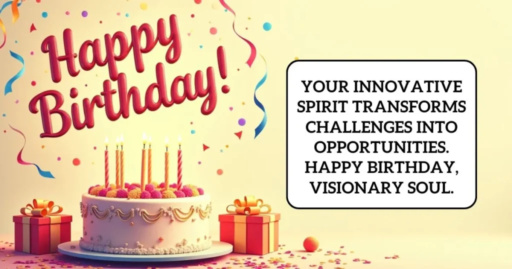 Innovation and Vision: Birthday Wishes