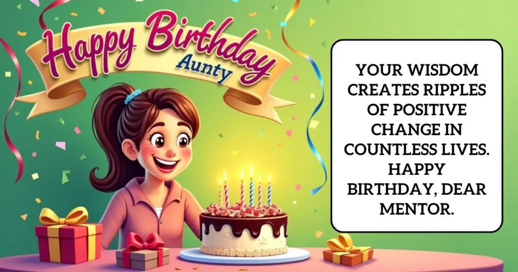 Meaningful Birthday Messages for a Cherished Aunt