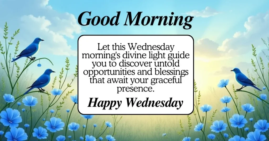 Positive Good Morning Wednesday Blessings