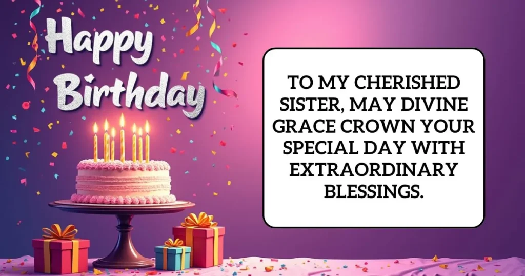 Religious Birthday Wishes for Sister