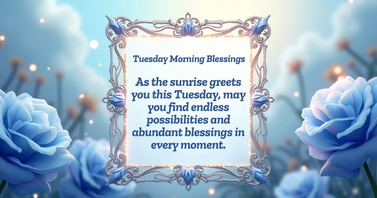 Good Morning Tuesday Blessings